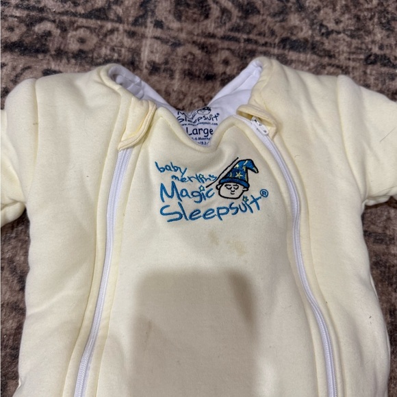 Magic Sleepsuit Cream Footie size large - Picture 3 of 5